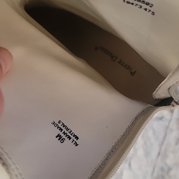 Pierre Dumas 3 Inch Heel Boots with Faux Fur Cream - Picture 12 of 12